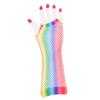 5 pairs 9.06in Elbow Length Fishnet Fingerless Gloves  Social Party Decorative Arm Piece