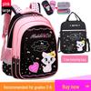 Korean Cute School Backpack for Girls, Grades 1-6, Ages 6-12