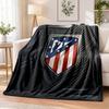 Atletico Madrid Printed Flannel Blanket Warm Comfort Bed Throw For Indoor Home Decoration