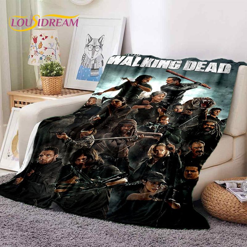 Ходячие мертвецы Линкольн TWD Мягкие одеяла, Теплое плед-покрывало, Уютное одеяло для пикника, кроватей, дивана, дома, спальни, подарок
