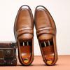 Мода Мода Мужские Классические Лоферы Пенни в Британском Стиле Мужская Повседневная Деловая Кожаная Обувь Мужская Свадебная Уличная Обувь для Вождения Балетки