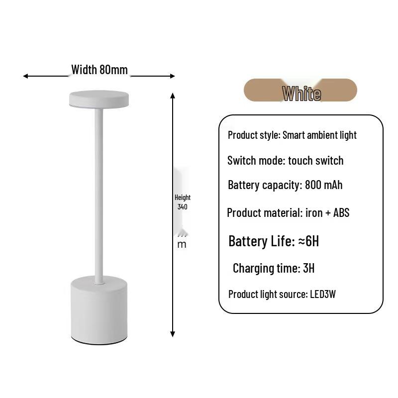 I-shaped Touch Table Lamp with USB Charging - Eye Protection Study Lamp, Desktop Decoration, Night Light