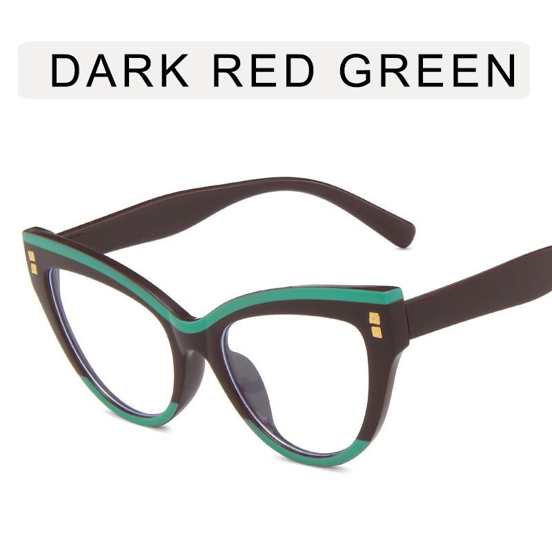 Оправа очков «кошачий глаз» Модные линзы с защитой от синего света Женские ультралегкие большие оправы INS Trend Eyewear Модные украшения