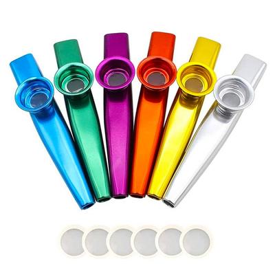Металлическая флейта Kazoo, игрушки Kazoo для детей, музыкальный инструмент, подарок для детей