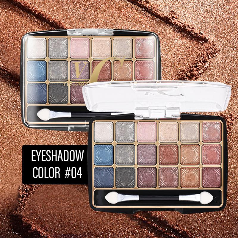 18 цветов лоток для теней для век с высоким жемчугом матовый цвет лоток для теней для век макияж глаз палитра теней для век
