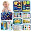 JUYEE Монтессори игрушка, Обучающая игрушка для детей 3-4 лет, Сенсорная доска, Подарок на день рождения для мальчиков и девочек, Популярный рождественский подарок, Раннее развитие, Пальчиковые