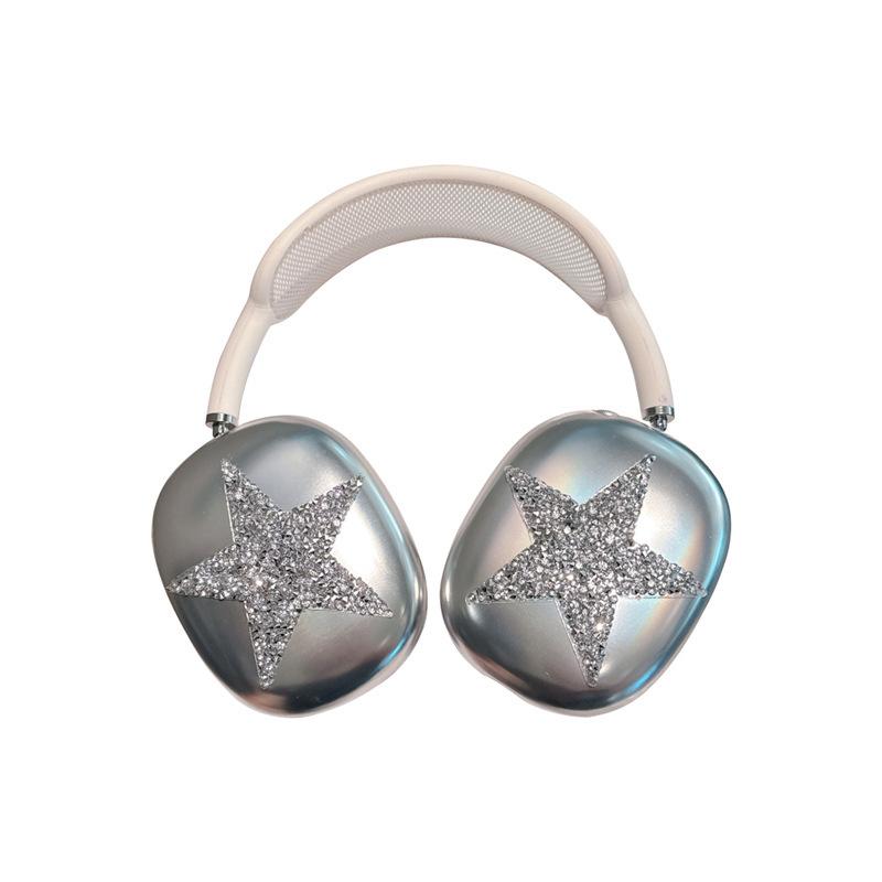 Блестящая пентаграмма для чехла Apple AirPods Max чехла для наушников AirPods женский