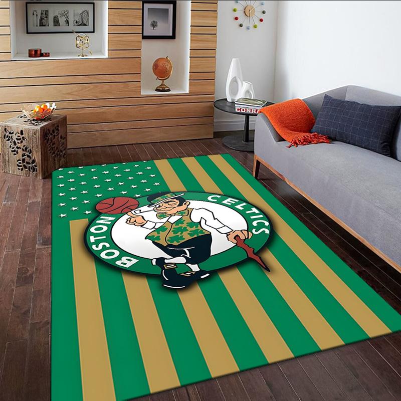 Celtics Logo Carpet, Kitchen Rugs, Yoga Mat, Non-Slip Mats, Rug for Bathroom, Living Room bedroom, Camping Rugs Christmas Gift