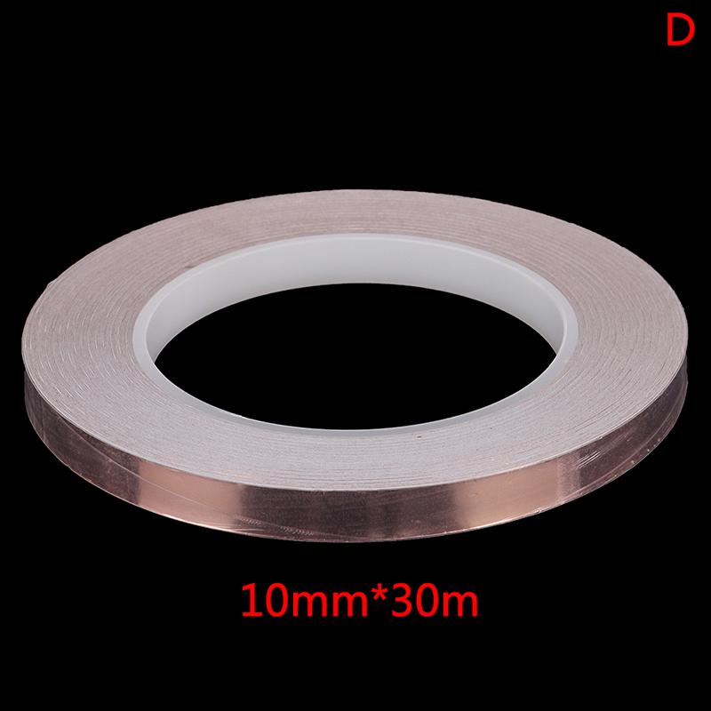 30M односторонняя токопроводящая лента из медной фольги, клейкая лента для экранирования электромагнитных полей