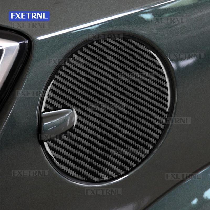 For Vauxhall Opel Astra H MK5 2004 2005 2006 2007 2008 2009 2010 Real Soft Carbon Fiber Car Fuel Tank Cap Trim Sticker