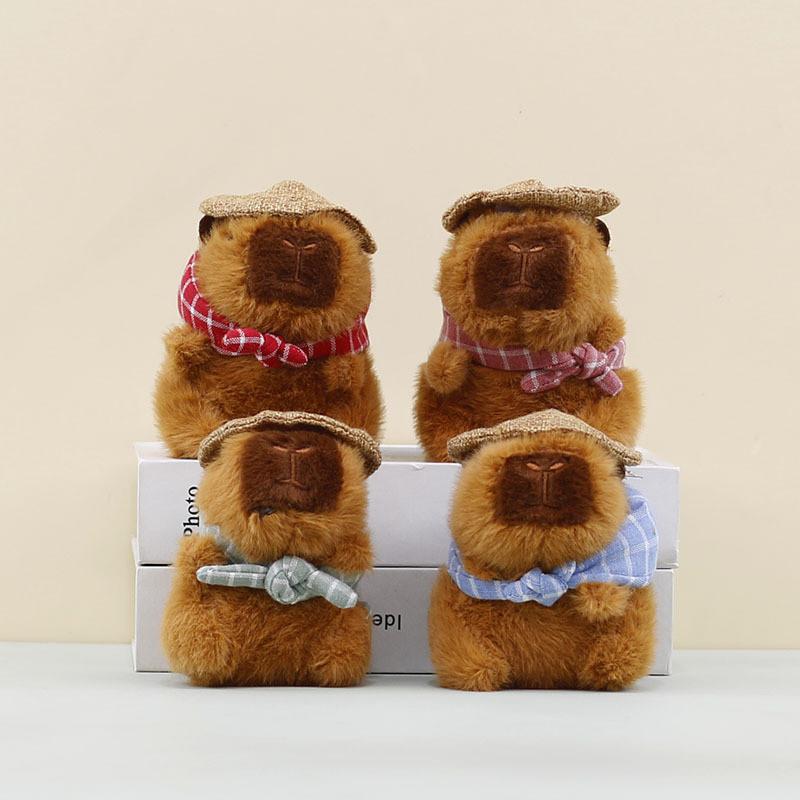 Capybara Plush Cute Backpack Clip Stuffed Animal With Durable Material Toy