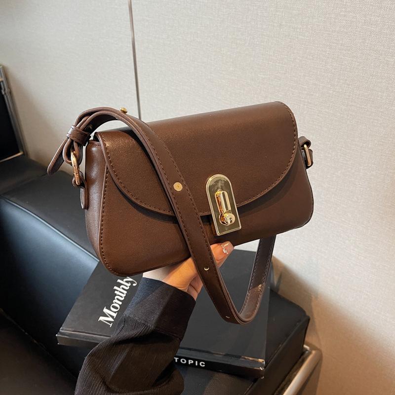 Популярная в этом году супер горячая женская сумка 2024 новый сезон ретро универсальная сумка-мессенджер на одно плечо подмышкой маленькая квадратная сумка