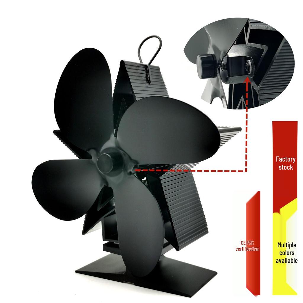 Upgraded American Wood Heat Powered Fireplace Fan for Enhanced Circulation