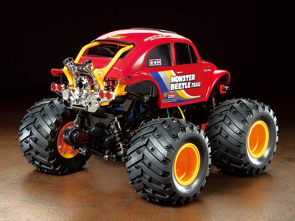 Tamiya Электрическая радиоуправляемая машинка серии Monster Beetle Trail 58672 1/14 №672 (Шасси GF-01TR)