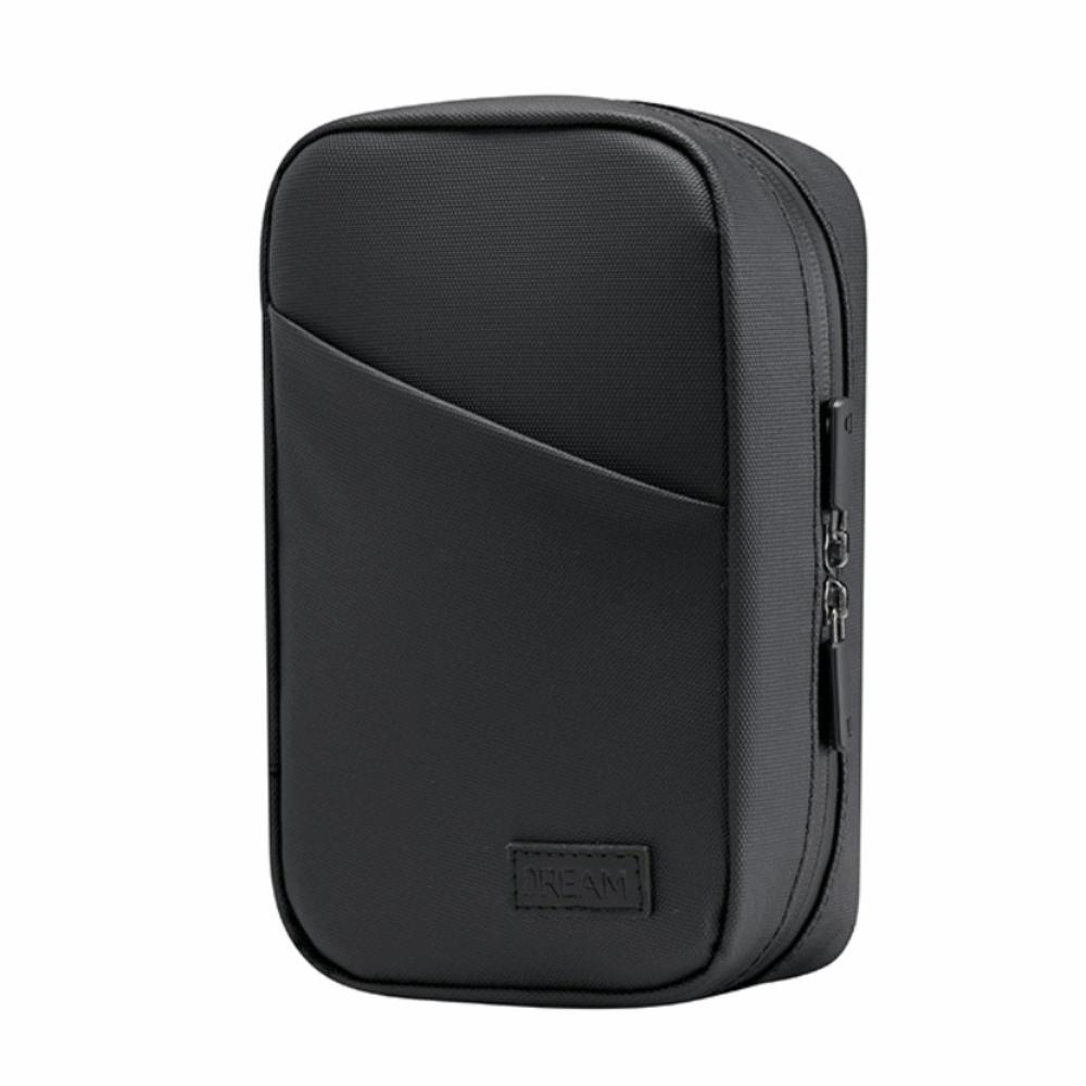 Multi-Function Pouch Digital Product Storage Bag PU Multi-layer Cable Organizer Pouch Dust Proof Waterproof