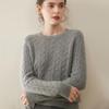 Fanzhen Women's Fall/Winter Cashmere Blend Crew Neck Sweater
