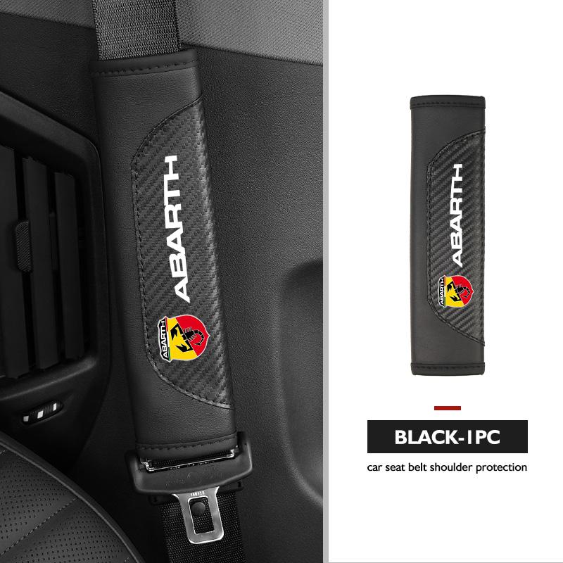 Для автомобиля Abarth Накладка на плечевой ремень сиденья Защитная накладка на ремень безопасности Аксессуары для салона Авто FIAT 500 FR 500X Grande Punto Tipo