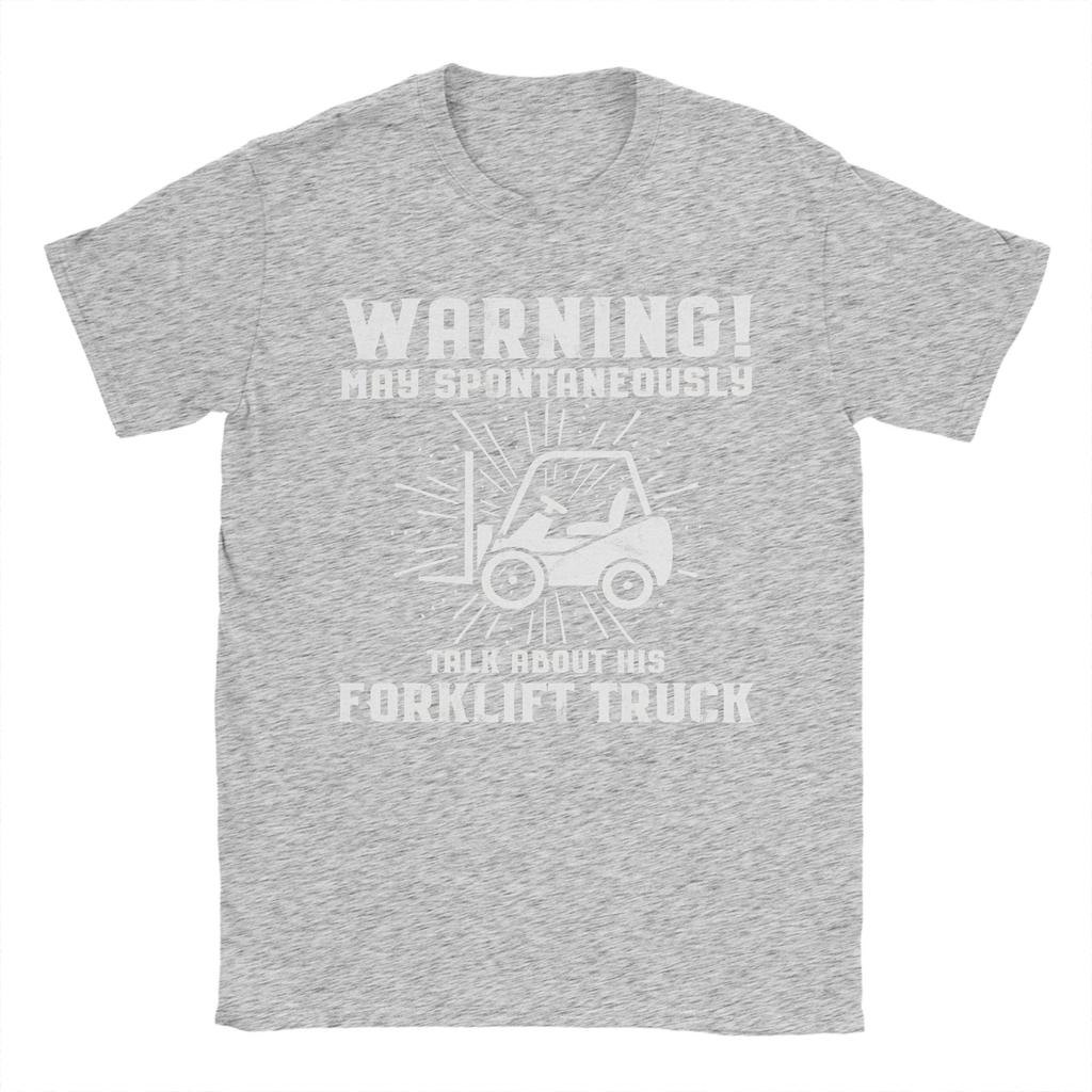 Unisexs Womens Forklift Certified Funny Forklift Driver Operator T Shirt 100 Cotton Printed TShirt Top Clothing
