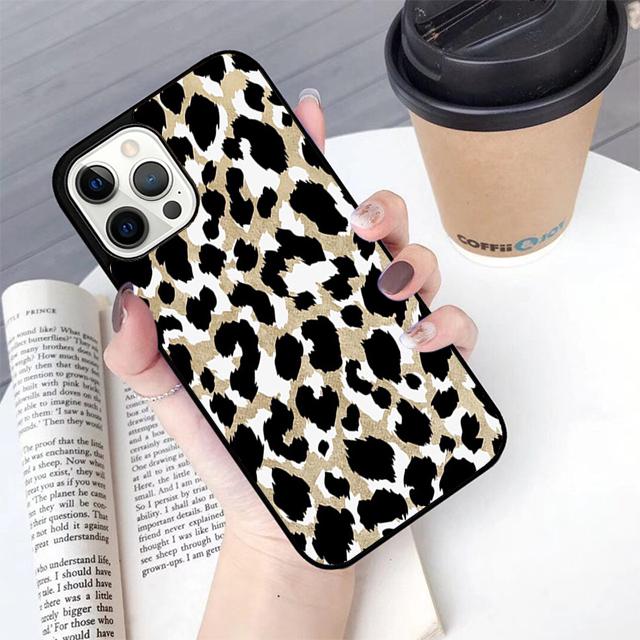 Leopard Print Phone Case For Apple iPhone 17 Air Pro Max Plus Coque For iPhone 17 Air 14 15 16 13 12 Max Cover
