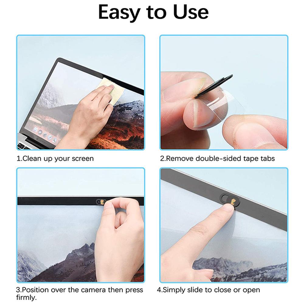 Слайдер для веб-камеры, Слайдер для камеры ноутбука, Ультратонкий, подходит для MacBook Air Pro, iPhone iPad, Mac Camera Blocker для защиты ноутбука