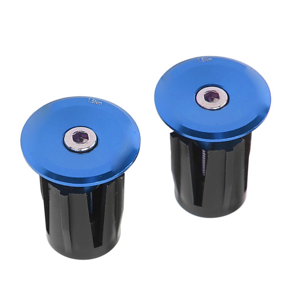 2pcs Handlebar Plug Aluminium Plastic Light Weight Bike Bar End Plug for Mountain Bikes Road Bikes