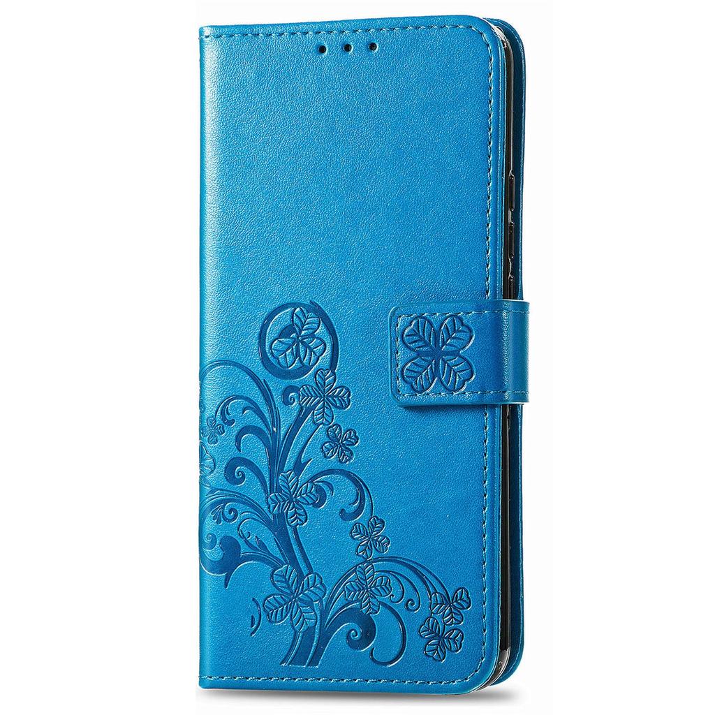 Leather Wallet Flip Case for Huawei Nova 15 14 13 12 12S 11 9 Ultra Pro SE Y72 Y63 Y73 9 Embossed Clover Floral Design