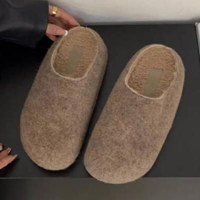 Мода 2025 Зима Пушистые Балетки Женские Тапочки Платформа Комфорт Мюли Обувь Мода Классические Туфли Слингбэки Новые Тренды Повседневные Zapatos