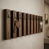 Wooden key hanger Lamele 60cm brown