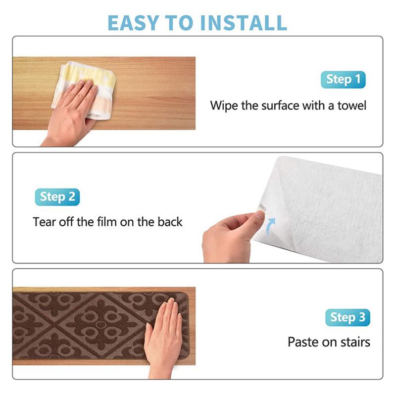 Коврик для лестницы, противоскользящий коврик для лестницы, ковровое покрытие, противоскользящие ступеньки для лестницы, ковры