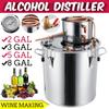 2/3/5/8 Stainless Steel Efficient Distiller Gallons Moonshine Alcohol Distiller DIY Home Water Wine Essential Oil Brewing Kit Set