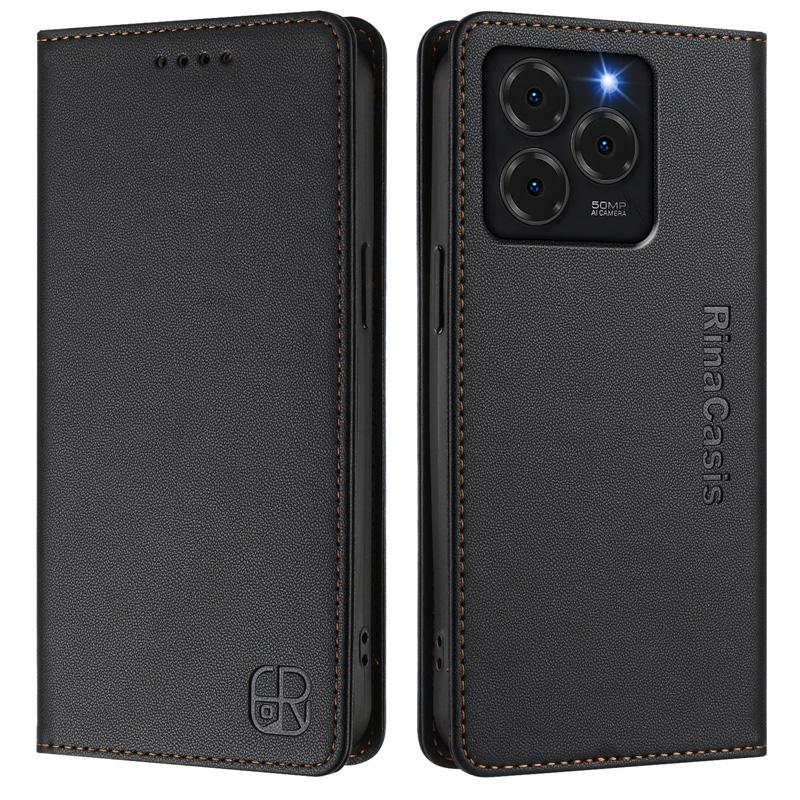 Luxury Leather Case For Ulefone Note 16 Pro/Note 20 Pro/Note 18 Ultra/Note 14 RFID Blocking Card Slots Magnetic Attraction Stand Shockproof Flip Cover