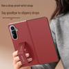 Чехол для складного телефона Samsung ZFold 7 с ремешком на запястье и кожаной книжкой-защитой для ZFold6