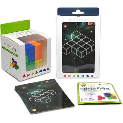 Magic Cube Magnetic Soma Cube + набор карточек-пазлов для начинающих, популярные корейские головоломки