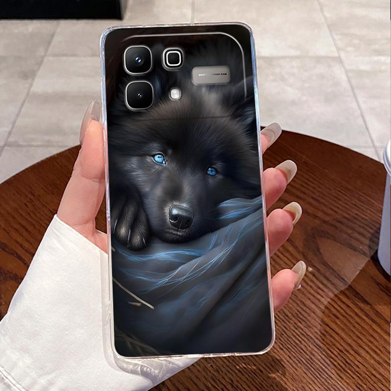 Чехол для Infinix Note 60 Pro Note60 5G Чехол X6879 X6878 Роскошный Милый Любовь Кролик Смешной Прозрачный Тонкий Мягкий ТПУ Силиконовый Чехол для Телефона