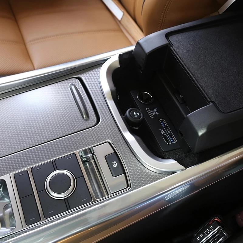 Car Central Control Armrest Box Decoration Strips Trim Cover Fit For Land Rover Range Rover Sport 2018 - Auto