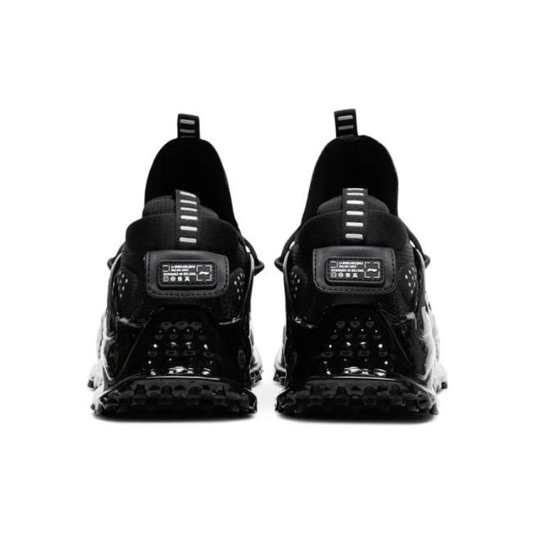 Li Ning Pangu Halo Удобные универсальные повседневные туфли с низким верхом Мужские кроссовки Черные AGLQ043-2