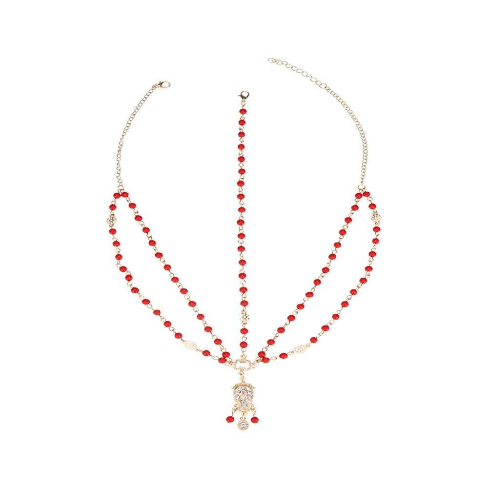 Богемная фотография повязка на голову прическа бахрома цепочка модная бижутерия цепочка на лоб кисточка кулон