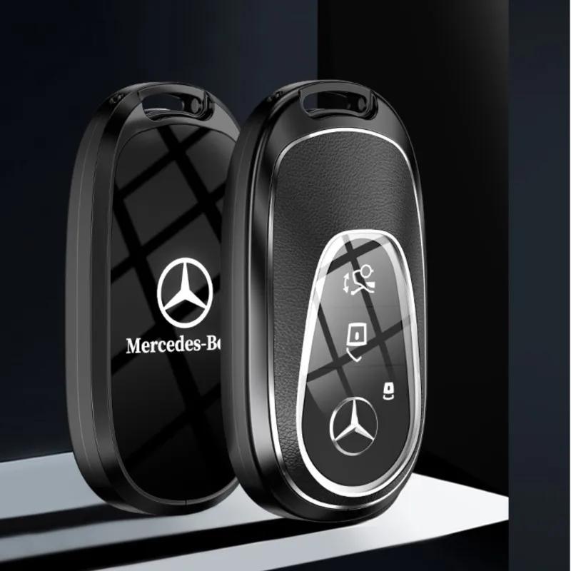 YWP4  Car Key Case Cover Shell For Mercedes Benz C E S Class GLC W206 W223 W214 E300 C260 C300 S450 S500 S400 Key Protection Accessory