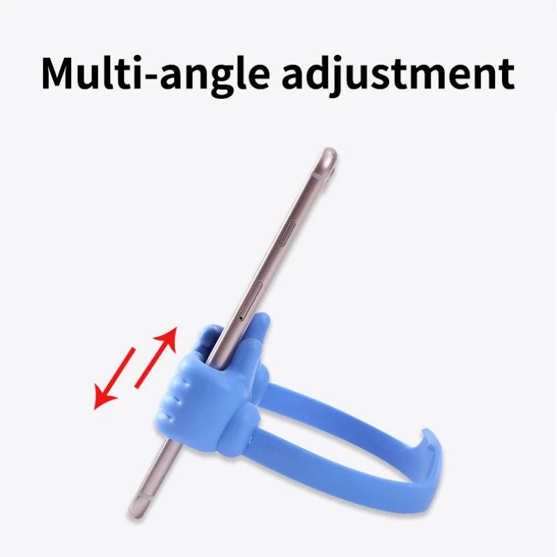 Подставка для телефона с большим пальцем вверх: Регулируемый пластиковый держатель, портативная настольная подставка для iPhone, Xiaomi и Samsung