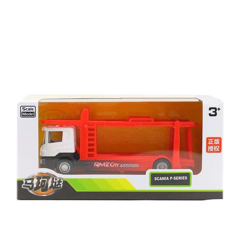 1:64 Toys Car Model SCANIA Container Transport Truck RMZ city Simulation Exquisite Diecast & Toy Vehicles Alloy Model Kids Gifts