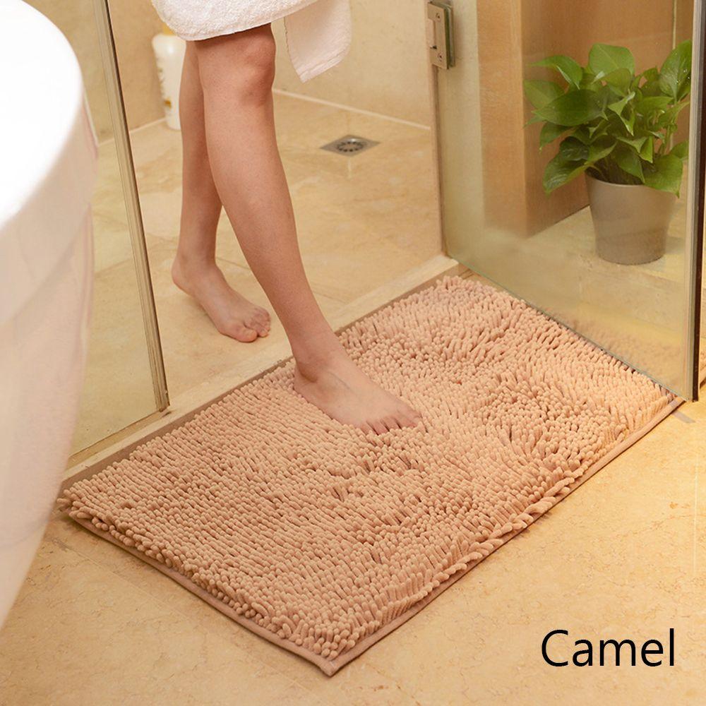 Colorful Living Room Bathtub Floor Toilet Kitchen Doormat Bathroom Carpet Chenille Bath Mat