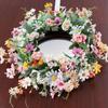 Spring Artificial Daisy Wreath Handmade Front Door Hanging Garlands Party Favors