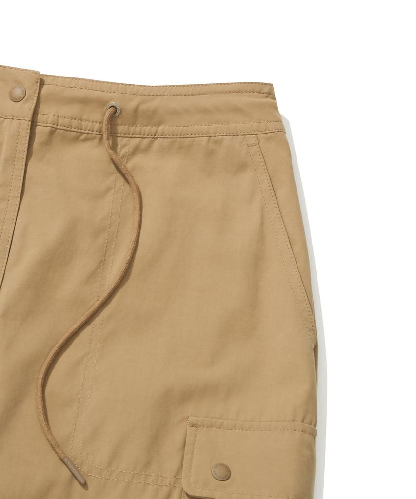 Covernat Woman Parachute Cargo Skirt Camel
