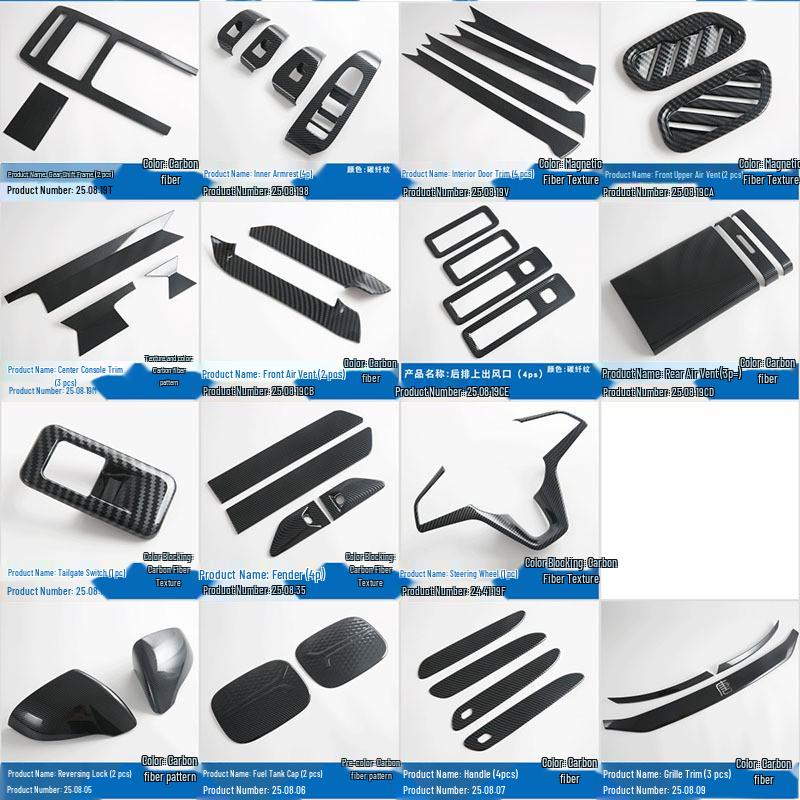 Накладка на решетку зеркала заднего вида для BYD Tang DM-i EV - Задний фонарь, Стеклоочиститель, Накладка на дверь - Внешний тюнинг