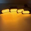 4 in 1 LED Warning Strobe Light 12V 24V Amber Car Grille Emergency Flash Signal Lamps Auto Stroboscope for Truck Offroad SUV