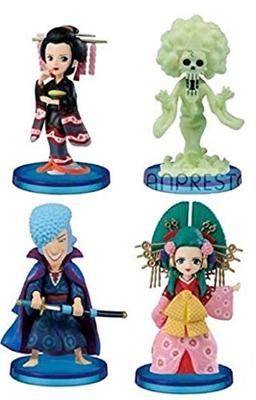 Мир One Piece Фигурки Коллекционные Страна Вано 6 Набор из 4 Нико Робин, Брук, Косиба и Кёсиро