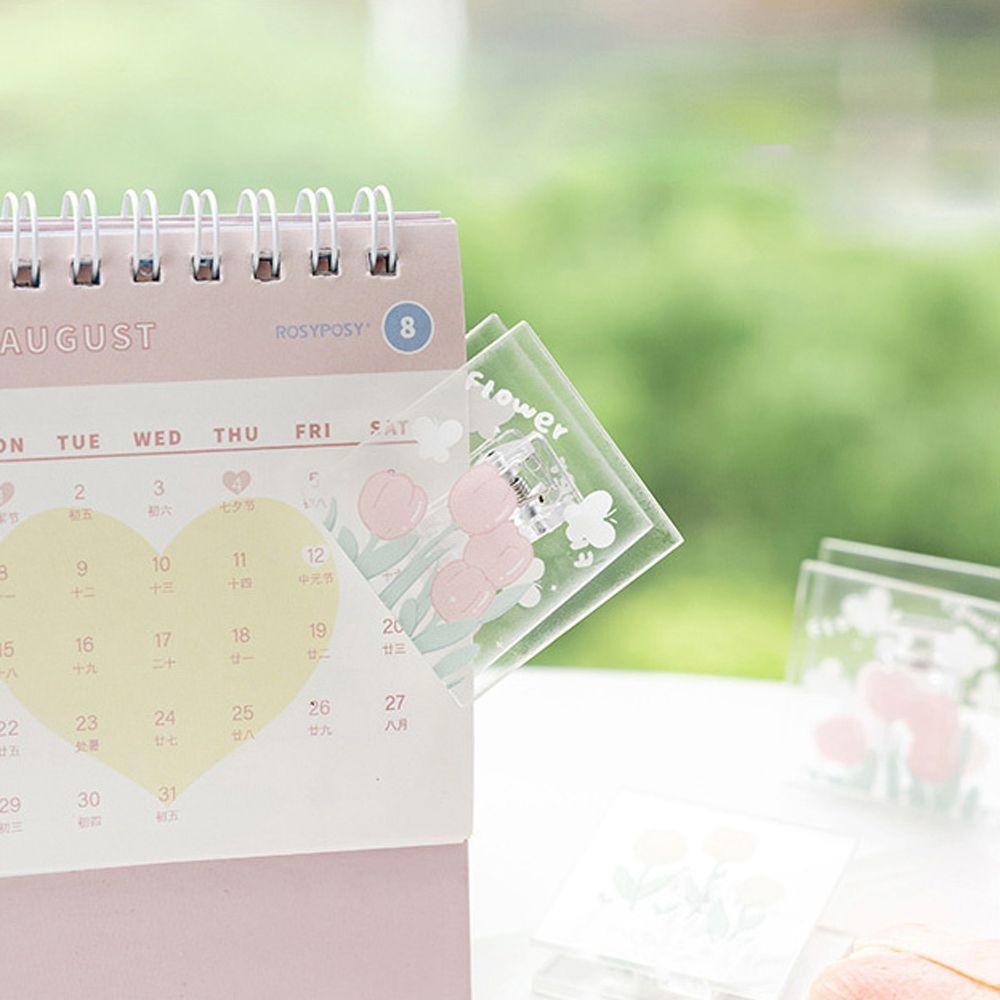 Stationery Page Holder Cute Flowers Storage Clip Square Clip Securing Clip Documents Clip Memo Clip