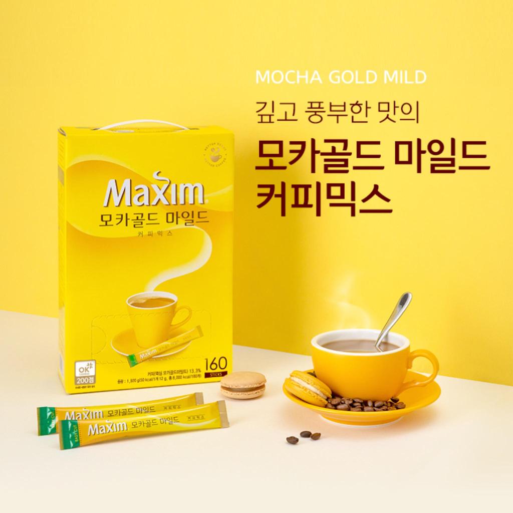 Maxim Мокко Gold MILD 20 стиков 240г/Корейский кофейный микс