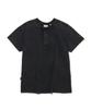 PENFIELD Выцветшая хлопковая футболка-henley с коротким рукавом Черный_Fs2Kt24U