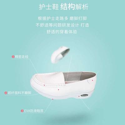 Мягкая подошва не устает ноги, женская медицинская обувь 2025 года, весна, новая однопедальная медицинская обувь, воздушная подушка, дышащая и удобная, маленькие белые туфли